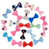 20pcs Color Random Dog Kitten Puppy Cute Pet Grooming Floral Solid Cotton Bow Flower Hairpins Butterfly Hair Clips Hair Barrette265x