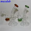 Bongs d'eau en verre épais pipe à fumer en verre capiteux Dab Rigs narguilé grand Bong avec bol de 14mm ou banger à quartz