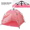 Tende e pensiline Portatile Bambini Tenda Playhouse Pieghevole Wigwam Camping Campeggio Spiaggia all'aperto Beach Bambini Pink Princess Castle Decor1