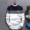 AKSR Männer Neue Mode Wolle Pullover Mantel Gestreiften O Neck Pullover Jumper Männer Kaschmir Warme Swetry Pull Homme Jersey Sueter hombre 201022