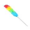 Microfiber Dust Multicolor Feather Duster Anti Statisch met Lange Handvat Feather Borstel Auto Cleaner Huishoudelijke Reinigingsgereedschap