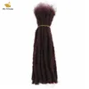 20 pièces de cheveux humains dreadlocks crochetés cheveux attachés à la main Extension de cheveux humains couleur argent blond brun noir