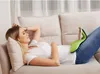 Multi-Angle Soft Pillow Lap Stand for Tablets, iPads, Mobile Phones, eReaders, Books, Magazines, Fits Upto 12.9" Pad(Grass Green)