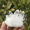 Hot 120130g natural white angel aura crystal cluster electroplating coating quartz cluster stone Healing T200117