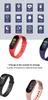 Relógio inteligente M4 Bracelet Smart Freqüência cardíaca monitoram calorias à prova d'água IP67 Smart Band Moda Sport Sport para iOS Android R7830163
