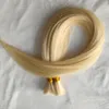 Toppklass 100G Piece 3st Lot 613 Blond Silk Straight Human Hair Bulk Virgin Hairs 3 Rolls Free DHL