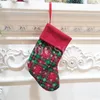 Fiocco di neve Plaid Calza di Natale Decor Alberi di Natale Ornamento Decorazioni per feste 9 pollici Candy Calze Borse Regali di Natale Borsa DB173