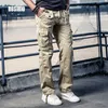 New Mens Military Cargo Pants Solid Khaki Breathable Summer Large Size Multi Pocket Long Trouser HOT Sale Spliced Pantalon Homme LJ201007