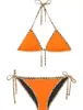 Textile Sexy Thong Bikini Swimsuit Triangle Brazilian Bathing Suit Summer Beachwear Bandage Micro Swimwear Women