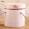 Round Flower Paper Box Rose Flower Hug Bucket Vase With Lid Presents Gift Packaging Box Home Decor For Wedding Party DIY Supply8509633