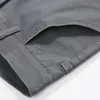 pantalons décontractés élastiques en coton pour hommes hommes couleur unie pantalons longueur cheville pantalons d'affaires de haute qualité pantalon quatre saisons mâle 201128