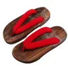 Summer Men Woman Wooden Geta Female Fashion Flip-flops Sauna Spa Home Beach Wear Slippers Sandals Japanese Traditional Shoes Y200107