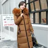 Hiver femmes bas manteaux haute qualit￩ manteau femme x-long hiver veste femmes ￩paissir chaud vers le bas manteau fausse f 201023