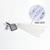 Solar Meteor Lights String Cascading Falling Rain Powered Waterproof Warm White Icicle Shower Lighting for Tree Decoration Holiday Party C