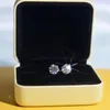 Cosya Real 1 Carat Diamond Stud earrings for Women 925 Sterling Silver Party Wed Fine Jewelly's Day Gifts 220211