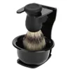 L'ensemble de rasage pour hommes comprend un blaireau 100% pur + un bol de savon à raser + un porte-brosse, un outil de rasage pour le nettoyage de la barbe, DHL