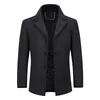 YouthUp Wool Men s Coat Single Breasted Thick Coats Overcoats Topcoat Mens Fitness Coat Streetwear 4 Colors M LJ201110