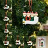 Christmas ornament DIY Pozdrowienia Kwarantanna Ozdoby świąteczne 2020 Party Pandemic Społeczny Dystansowanie Choinki Wisiorek Akcesoria