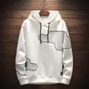 Erkek Hoodies Tişörtü Erkek Casual Gevşek Parça Hoodie Vintage Renk Blok Streetwear Erkekler Harajuku Hip Hop Polar Kazak Kapşonlu