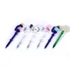 2020 Colorful Glass Dabber Dab Tool Pink Stick Carve Tools Wax Carb Cap for quartz banger Dad Rigs Bong smoking