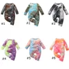 Baby Boys Girls Born Jumpsuits Tie-dyed Clothing Long Sleeve Autumn Romper 2020 New Fashion Designer Clothes