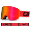 Profissional óculos de esqui Homens Mulheres Anti-névoa Cilíndrica Snowing Ski Goggles Proteção UV Adulto Esporte Snowboard Gafas Ski 220214