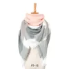 Autumn and winter new yellow gray cashmere Plaid square scarf scarf women's double shawl Tonglu scarfs for women shawls