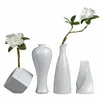Vase en céramique moderne créatif noir Vases de table conteneurs thydroponiques pot de fleur décor à la maison artisanat décoration de mariage T200624237t