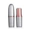 200pcs portátil vazio Silver Bullet Forma Lipstick tubo Lip Gloss Tubos DIY Tools Maquiagem garrafas de plástico 12,1 milímetros