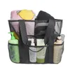 Hot Selling Mesh Beach Bag Grote capaciteit Lichtgewicht opslag met zakken voor speelgoed kruidenierswinkel Q0705