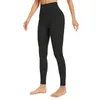 L-32 Fitness athlétique solide tenues de Yoga pantalons femmes filles taille haute course dames sport Leggings complets collants d'entraînement
