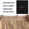 Sarla inget klipp halo hårförlängning ombre syntetiska konstgjorda naturliga falska falska långt kort rak hårstycken blondin för kvinnor 2208544311