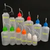 100ml 120ml suco líquido plástico conta-gotas garrafa pe vazio agulha garrafas de ponta de óleo com tampa à prova de crianças