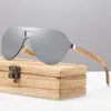 Okulary przeciwsłoneczne hdcrafter 2021 męskie spolaryzowane orzechowe lustro drewniane lustro słoneczne okręgi design marka marka dużych okularów 227V
