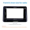 Telaio per autoradio da 9 pollici per il 2014 Toyota Noah OEM Style In Dash Fascia Panel Bezel Trim kit Cover Trim