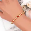 Go2boho cor de ouro frisado pulseira para mulheres jóias boho pulseiras moda elastic pulsera mujer moda esmalte beads jóias