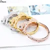 Donia Jewelry Bangle Luxo Europeu e American Fashion Fashion Exagerado Leopard Copper Microinlaid Zircon Bracelet Set Designe1109276