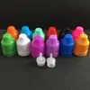 50 ml LDPE PET-sap vloeibare plastic druppelflesje Lege naald Olieflessen pot Container opslag met kleurrijke kindveilige dop