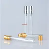 100 штук / Лот 10 мл Parfum Versuiver Travel Spray Bottle для парфюмерии Портативные пустые косметические контейнеры с алюминиевой насосной