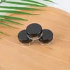 5g 5 ml de bota de recipiente transparente vacío con tapas negras para polvo de maquillaje crema de maquillaje Lip Balmgloss Muestras cosméticas GH10513810281