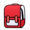Cartoon School Backpack bambini ragazze e ragazzi Drawing Square Back Bag Comic Knapsack Bolos Schoolbag for Teenager Concise Bag