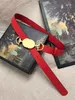 Classic top quality genuine leather pearl gold buckle women belt with box 20 30 cm width black red white men designers belts 1882270964