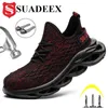 Suadeex Steel Toe Рабочая обувь Строительная Обувь Противоскользящая Рабочая Безопасность Сапоги для мужчин Мужчины 38-45 Y200915