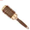 Gold Themal Salon Nano Ceramic Curly Round Brush Aluminum Radial Ionic Comb In 4 Sizes Professional Brushesgood quantity