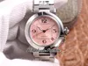 V9F 35mm W31074M7 A2892 Automatic Womens Watch Steel Case Pink Dial Stainless Steel Bracelet Ladies Watches Best Edition Puretime d4