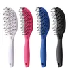 Portable Curved Anti-static Hair Massage Comb Wet Dry Dual-use Hairdressing Styling Brush Home Salon Styli sqcxAU