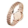 Orologio da donna di lusso moda casual diamanti orologi al quarzo da donna montre femme orologio in oro rosa orologio da polso di design in acciaio inossidabile reloj de lujo