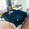 Seco-friendly coral veludo sofá cama múltiplos múltiplospõe escritório neck coberna macia quente quatro estações capa cobertor 201111