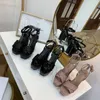 Plate-forme talon haut dames sandales en cuir véritable personnalisé gladiateur sandales 2021 été Sexy luxe designer marque femme chaussures