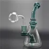 1 Stück Shisha Vortex Recycler Dab Rig Wachs Wasserbong Heady Klein Bongs Bubbler Zyklonbecher Bong mit großem Ölbrennerrohr aus Glas